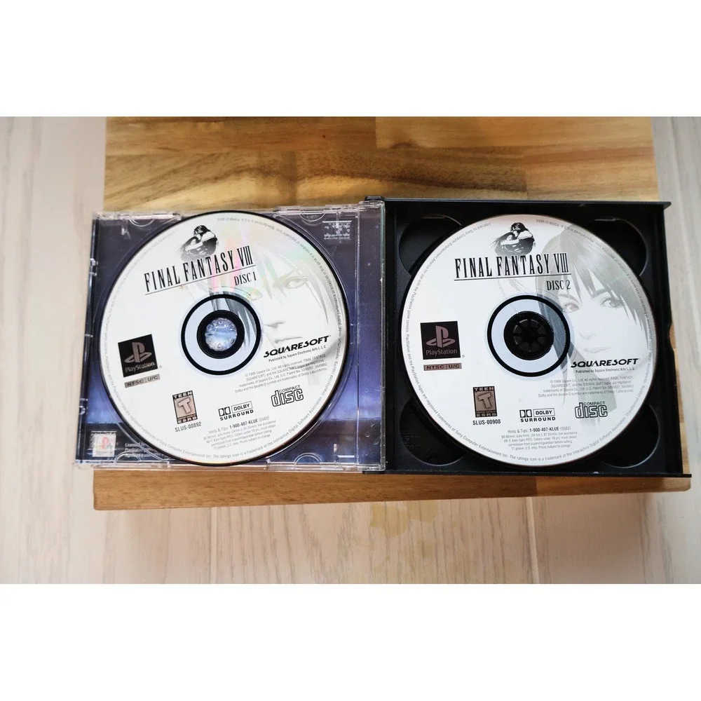 Final Fantasy VIII Sony PlayStation 1 Greatest Hits 4-Disc Set Squaresoft RPG